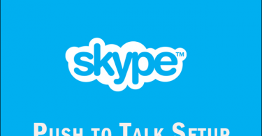 Enable Skype Push-To Talk Feature