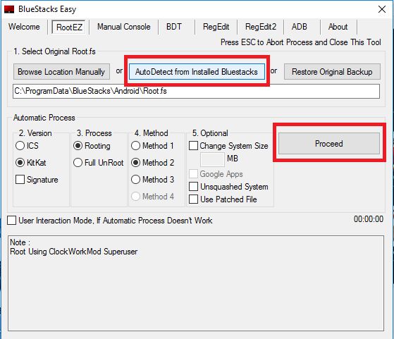 bluestacks root browser files not showing