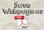 Save Webpage as PDF