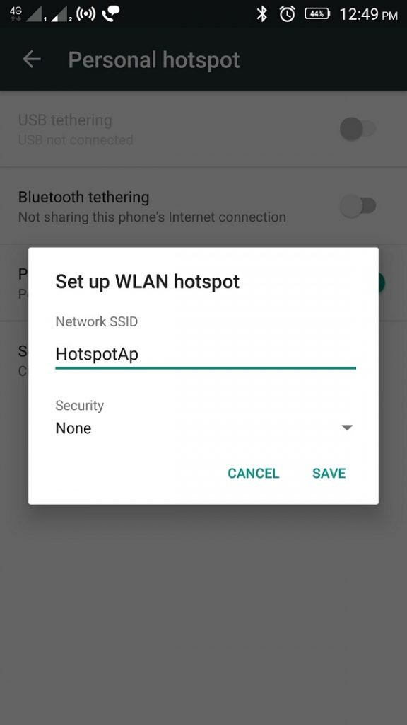 changing Wifi Password Android