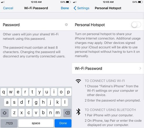 Changing wifi password Ios/apple/iphone