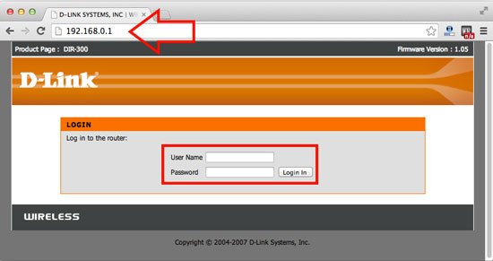 D-link login user-panel