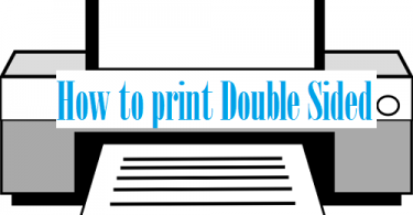 how to print double sided