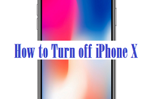 how to turn off iphone x
