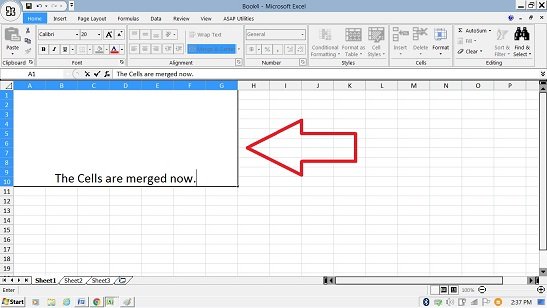 merge cells in excel Merge and Center