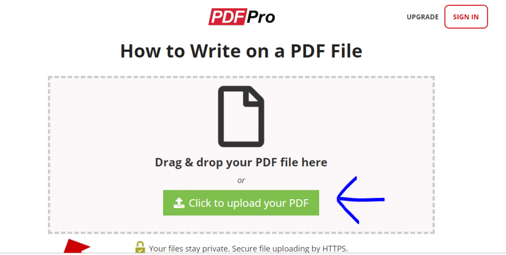 write online in pdf