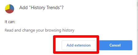 Allow History Trends Extension to Install