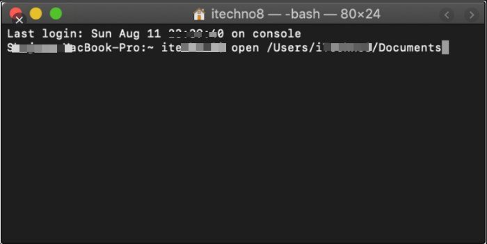 Open the Terminal on Mac