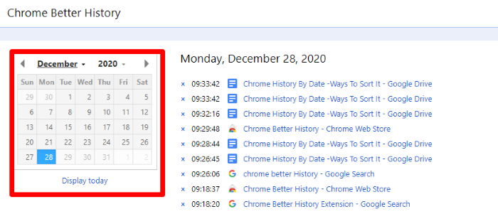 chrome search history by date