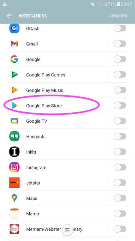 Tap on Google Play Store