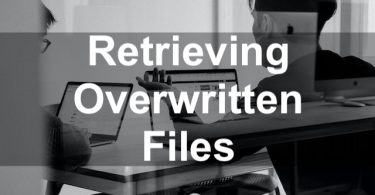 Retrieving Overwritten Files